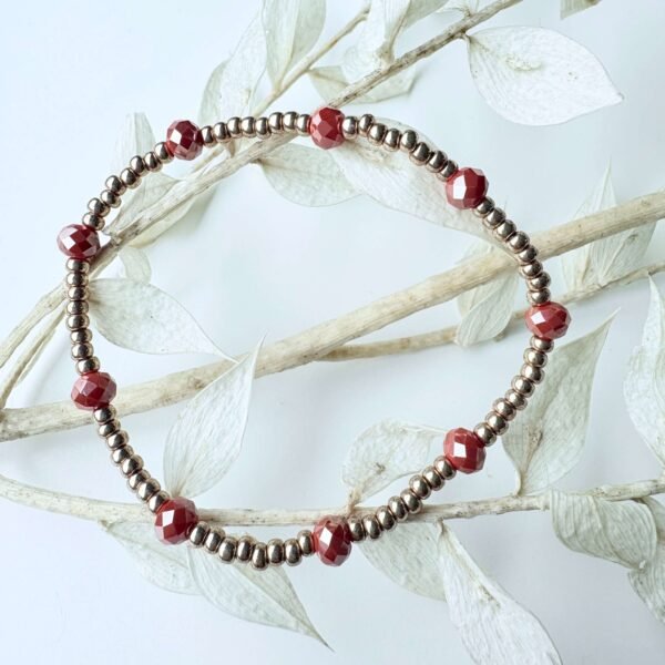 Armbandenset facet koraal rood goud - Image 3