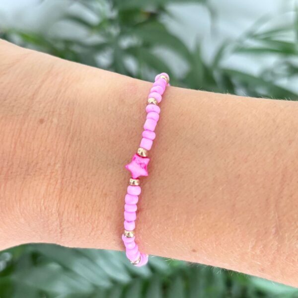 Sterarmband pastelroze - Image 2
