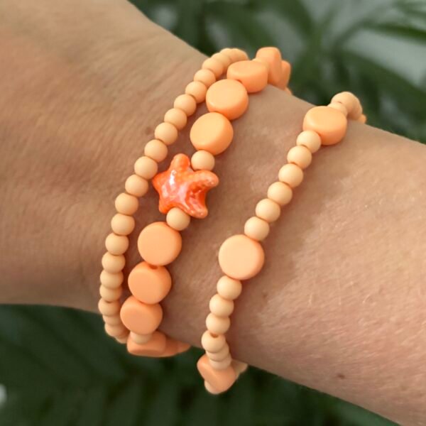 Armbandenset zeester oranje - Afbeelding 2