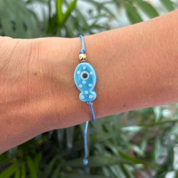 Verstelbare armband vis blauw - Image 2