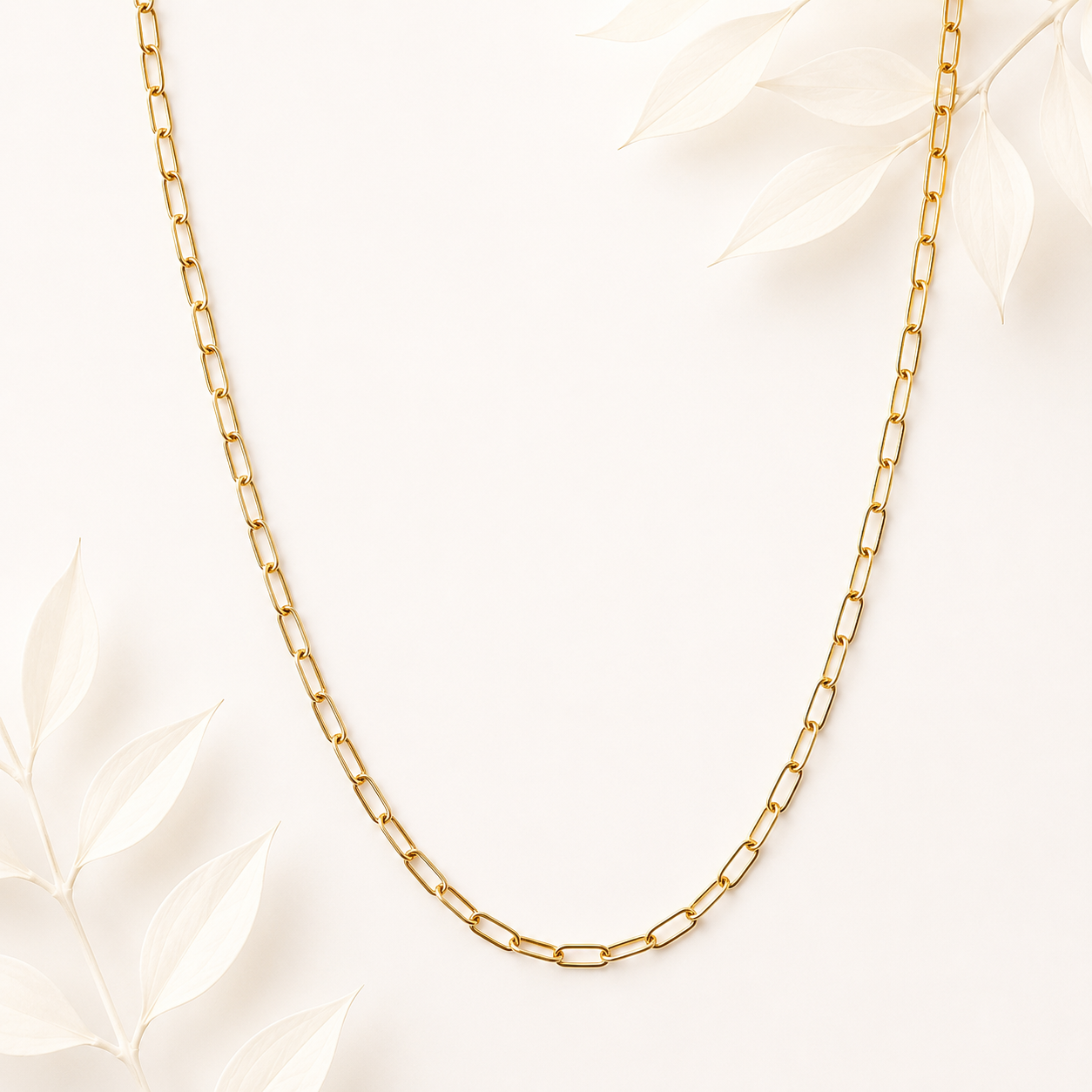 Schakelketting goud RVS